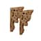 Natural Vintage Antique Distressed Wood Corbel Shelf Brackets (Set of 2)